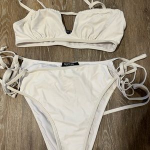 Nasty Gal White Bathing Suit